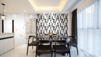 BOBO ART系列-黑白羽毛